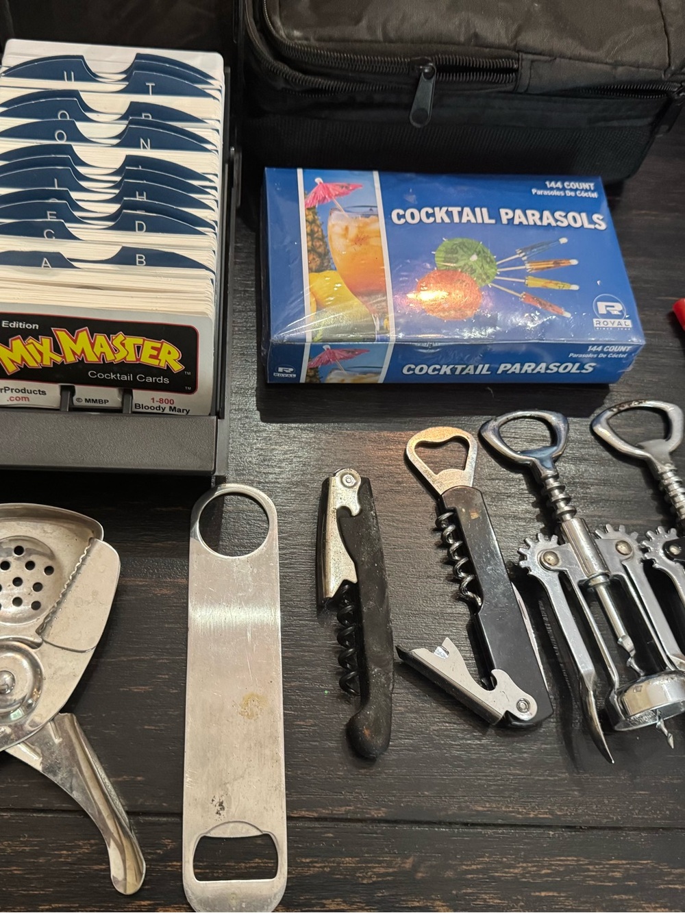 Collection of MIX MASTER Vintage & Modern Bar Tools & Cocktail Accessories